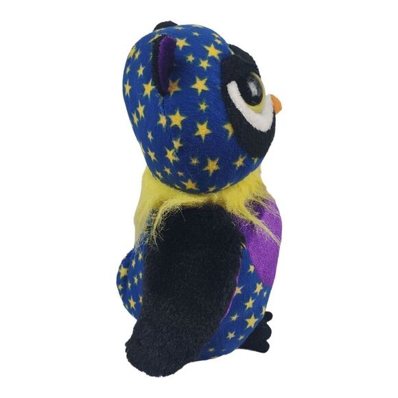 Ganz Webkinz Midnight Owl Plush No Code Stuffed Animal Toy Doll Stars Halloween - Picture 2 of 12